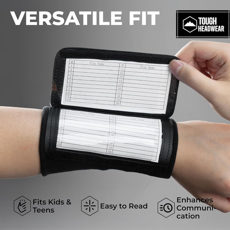 Gridiron Gladiator Wrist Playbook - Play Wristbands for Youth & Adults - Wrist Coach Arm Bands - QB Wristband - Softball Wristbands for Signs - Image 4